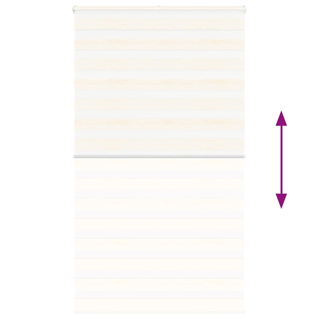 vidaXL Ζέβρα τυφλή μπεζ μάρμαρο Πλάτος υφάσματος 115,9 εκ. Πολυεστέρας