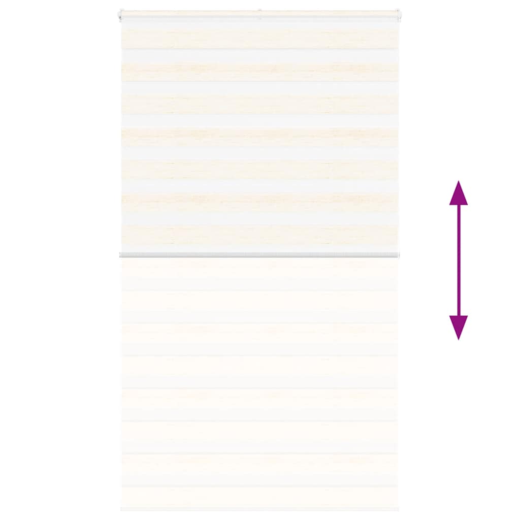 vidaXL Ζέβρα τυφλή μπεζ μάρμαρο Πλάτος υφάσματος 120,9 εκ. Πολυεστέρας