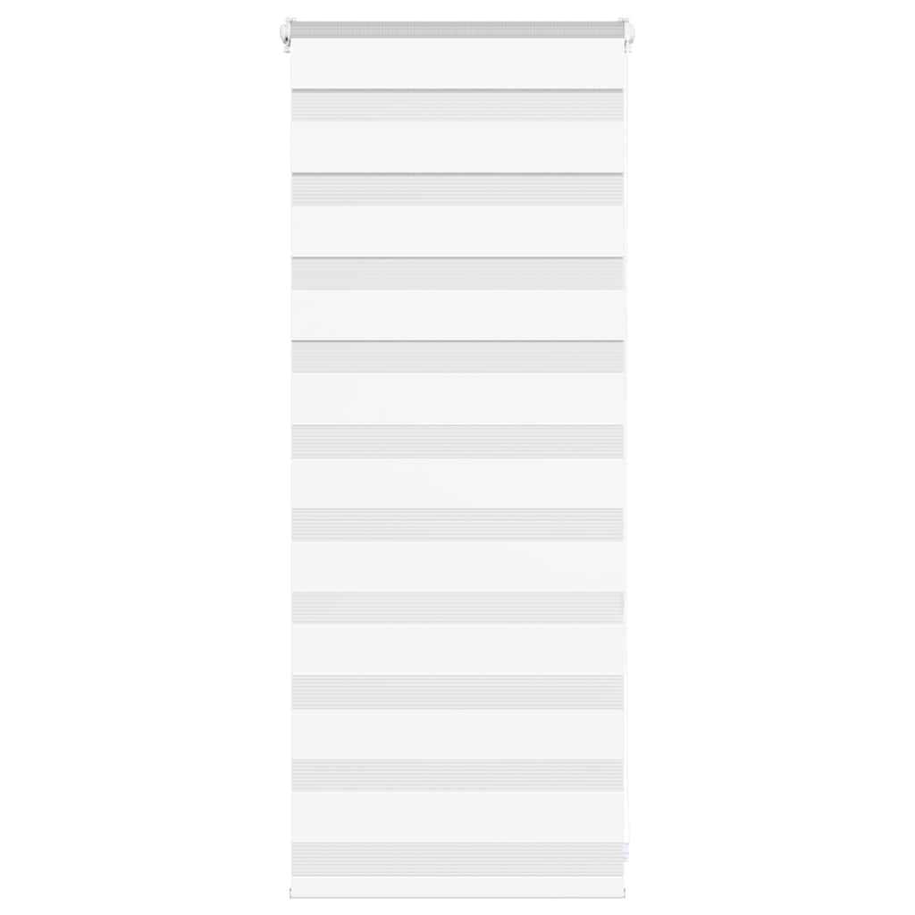 vidaXL Ζέβρα τυφλή Λευκό Πλάτος υφάσματος 50,9 εκ. Πολυεστέρας