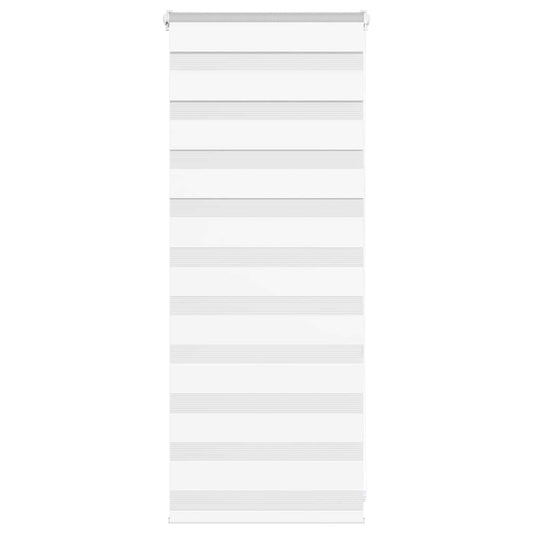 vidaXL Ζέβρα τυφλή Λευκό Πλάτος υφάσματος 50,9 εκ. Πολυεστέρας