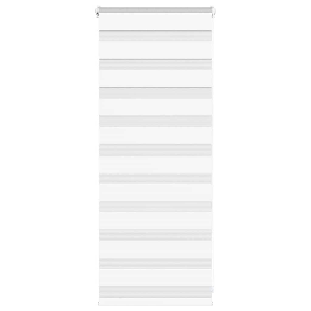 vidaXL Ζέβρα τυφλή Λευκό Πλάτος υφάσματος 55,9 εκ. Πολυεστέρας