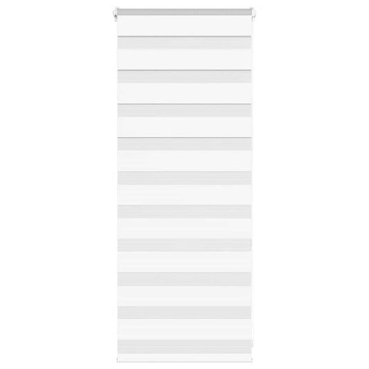 vidaXL Ζέβρα τυφλή Λευκό Πλάτος υφάσματος 55,9 εκ. Πολυεστέρας