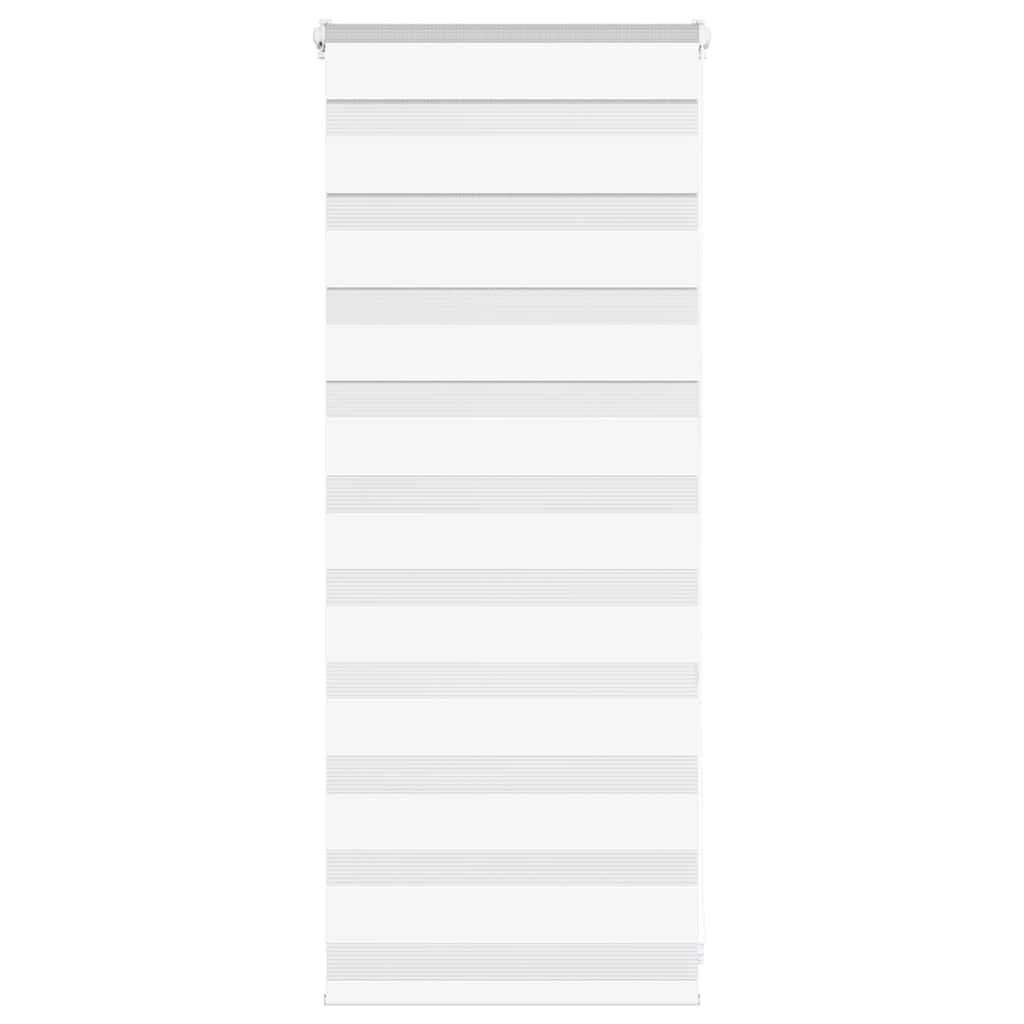 vidaXL Ζέβρα τυφλή Λευκό Πλάτος υφάσματος 60,9 εκ. Πολυεστέρας