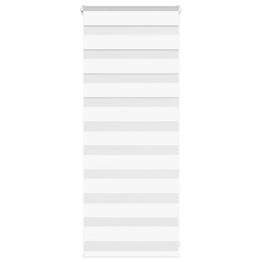 vidaXL Ζέβρα τυφλή Λευκό Πλάτος υφάσματος 60,9 εκ. Πολυεστέρας