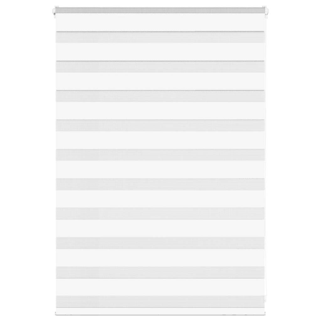 vidaXL Ζέβρα τυφλή Λευκό Πλάτος υφάσματος 90,9 εκ. Πολυεστέρας