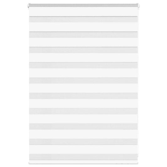 vidaXL Ζέβρα τυφλή Λευκό Πλάτος υφάσματος 90,9 εκ. Πολυεστέρας