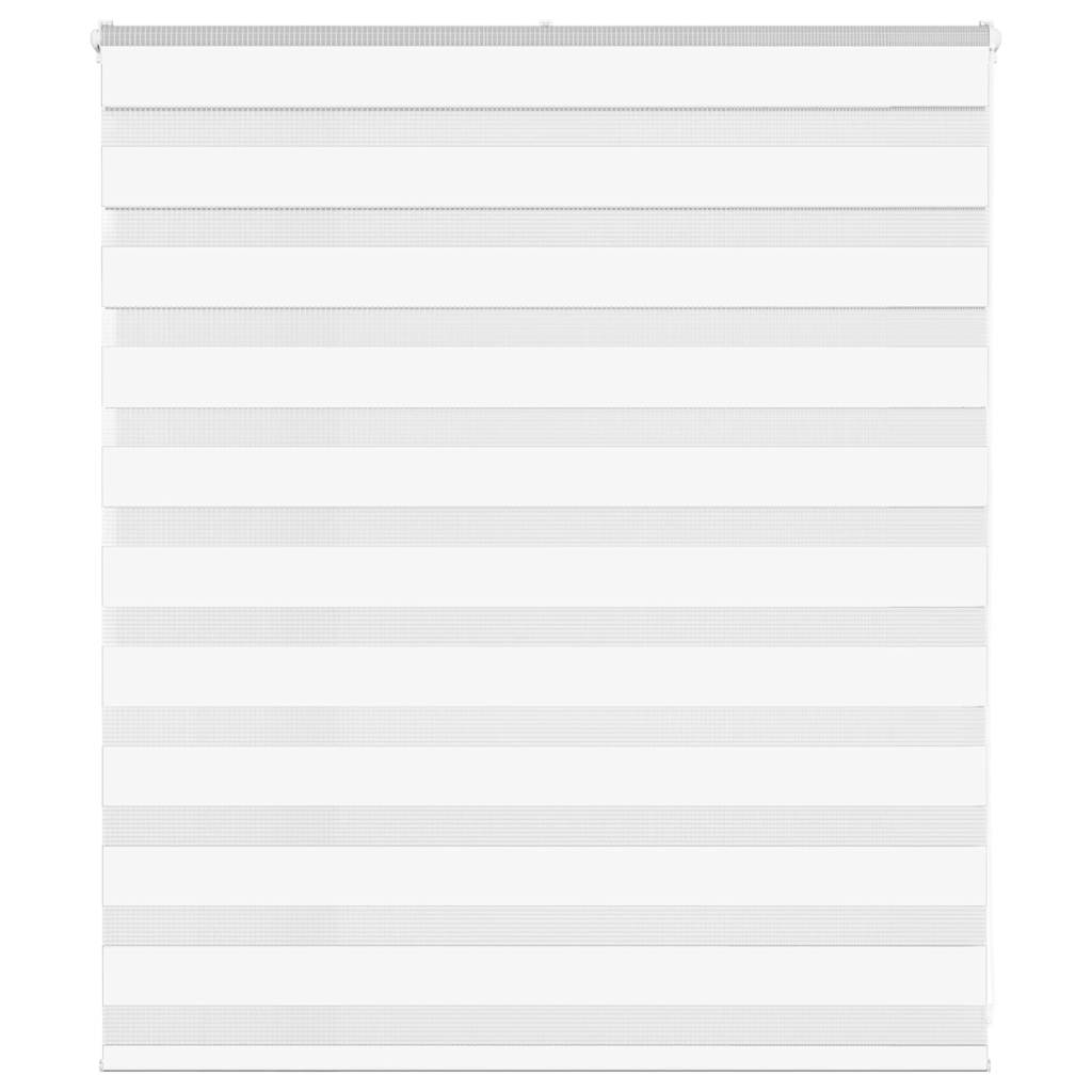 vidaXL Ζέβρα τυφλή Λευκό Πλάτος υφάσματος 120,9 εκ. Πολυεστέρας