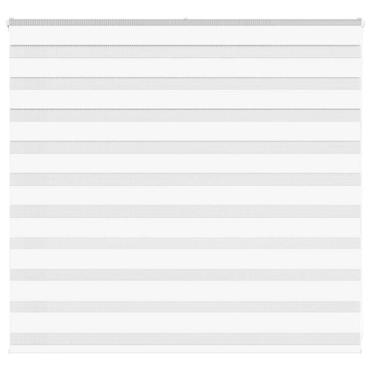 vidaXL Ζέβρα τυφλή Λευκό Πλάτος υφάσματος 160,9 εκ. Πολυεστέρας