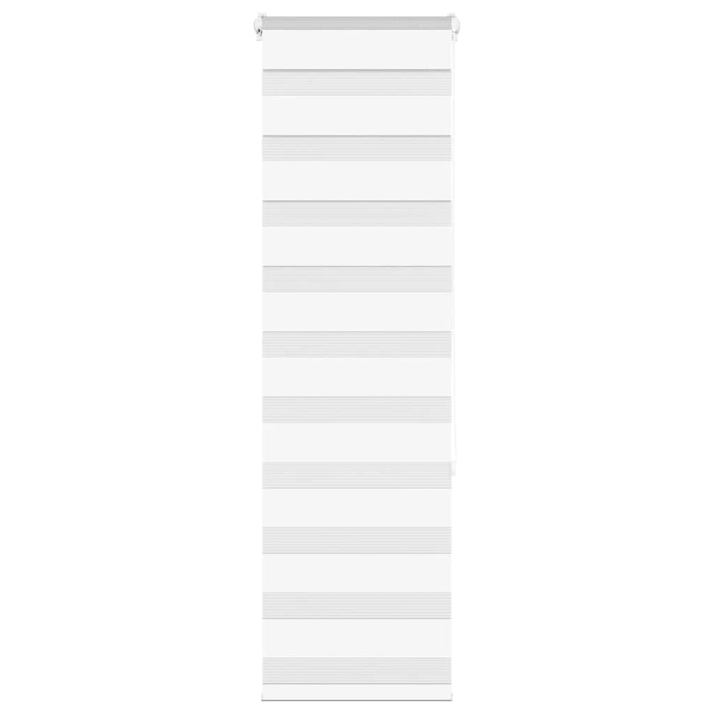 vidaXL Ζέβρα τυφλή Λευκό Πλάτος υφάσματος 40,9 εκ. Πολυεστέρας