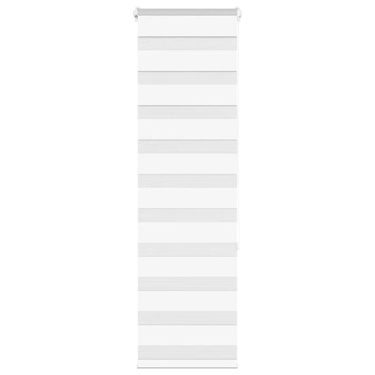 vidaXL Ζέβρα τυφλή Λευκό Πλάτος υφάσματος 40,9 εκ. Πολυεστέρας