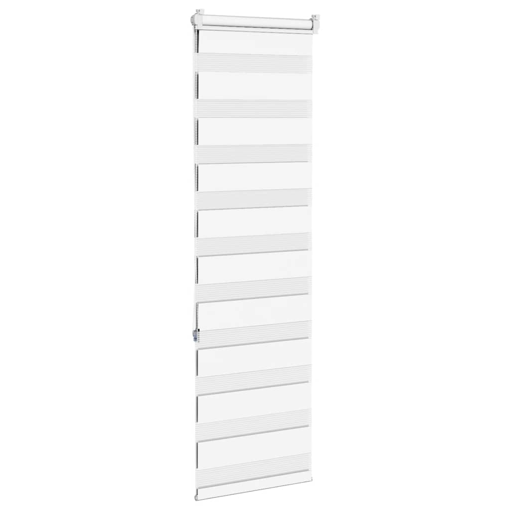 vidaXL Ζέβρα τυφλή Λευκό Πλάτος υφάσματος 40,9 εκ. Πολυεστέρας