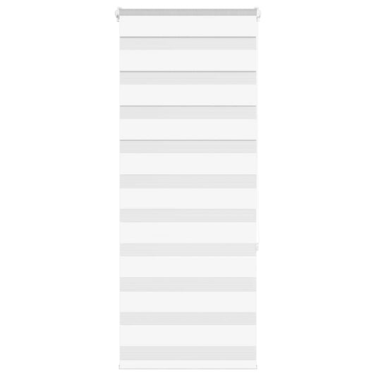 vidaXL Ζέβρα τυφλή Λευκό Πλάτος υφάσματος 50,9 εκ. Πολυεστέρας