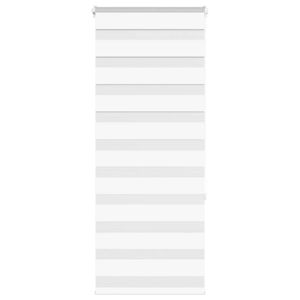 vidaXL Ζέβρα τυφλή Λευκό Πλάτος υφάσματος 60,9 εκ. Πολυεστέρας