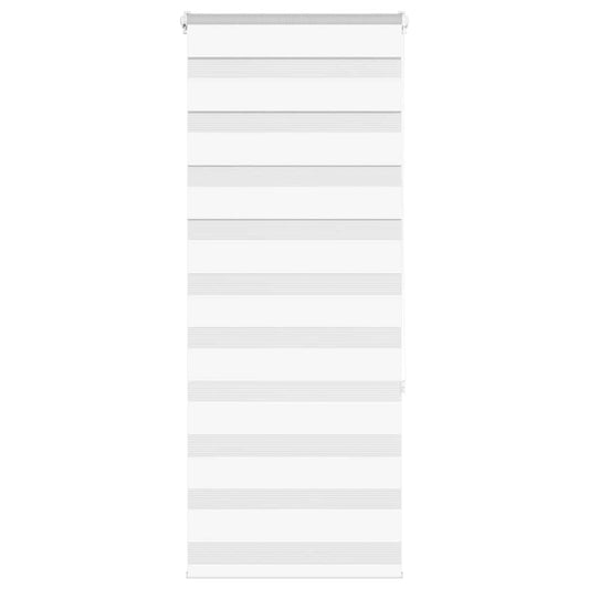 vidaXL Ζέβρα τυφλή Λευκό Πλάτος υφάσματος 60,9 εκ. Πολυεστέρας