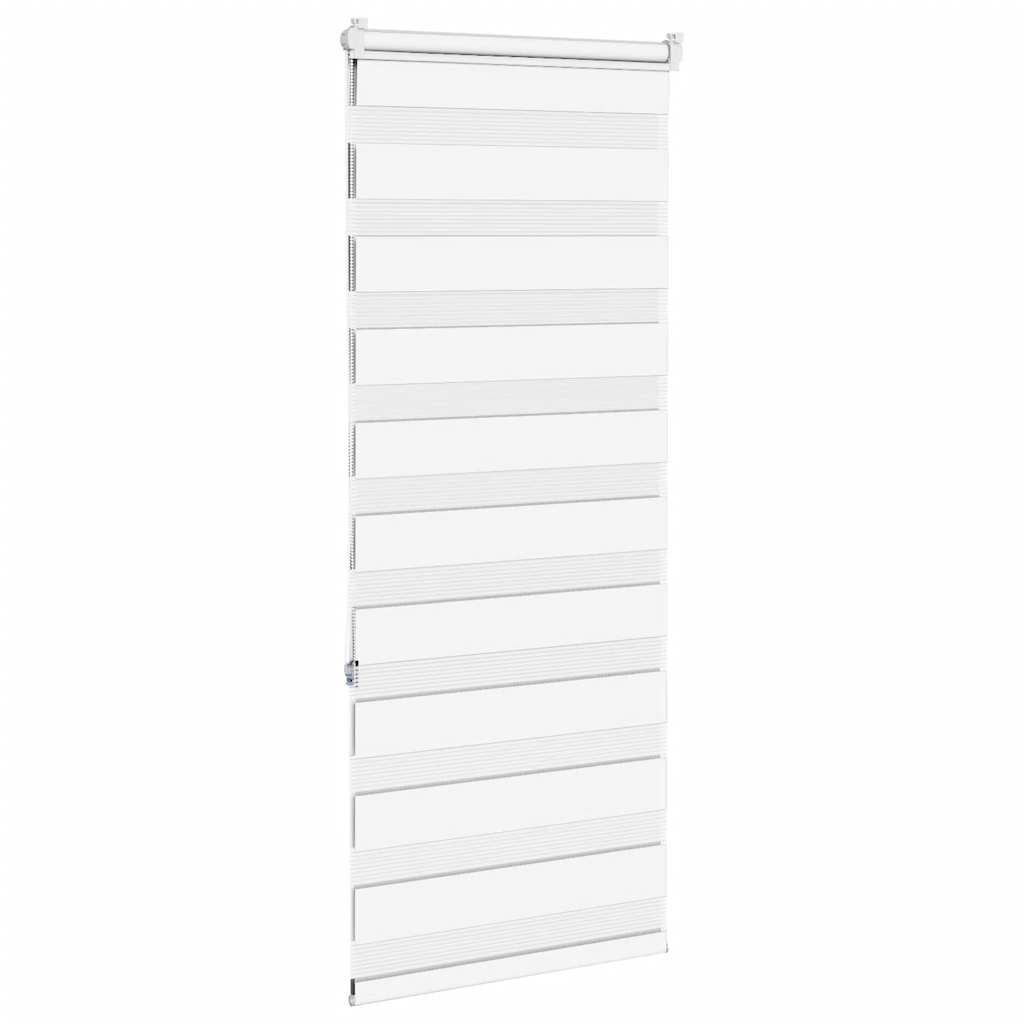 vidaXL Ζέβρα τυφλή Λευκό Πλάτος υφάσματος 60,9 εκ. Πολυεστέρας