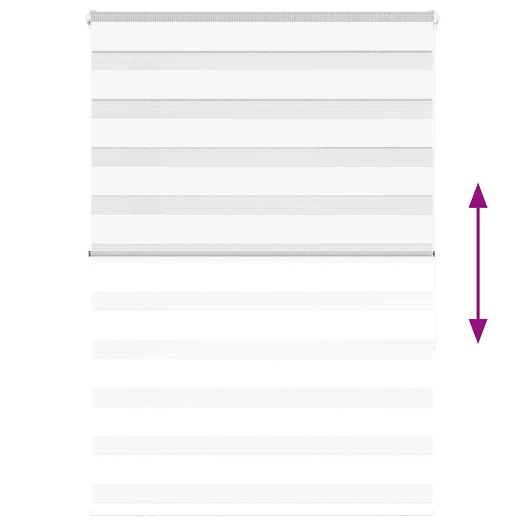 vidaXL Ζέβρα τυφλή Καφέ Πλάτος υφάσματος 90,9 εκ. Πολυεστέρας