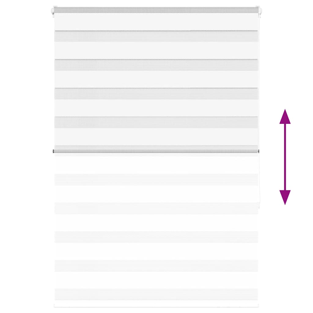 vidaXL Ζέβρα τυφλή Καφέ Πλάτος υφάσματος 95,9 εκ. Πολυεστέρας