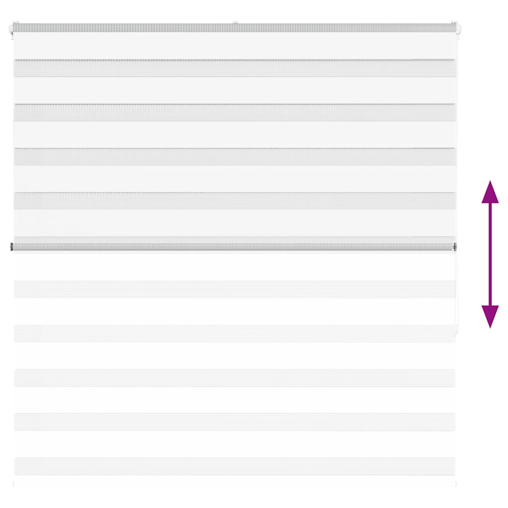 vidaXL Ζέβρα τυφλή Καφέ Πλάτος υφάσματος 140,9 εκ. Πολυεστέρας