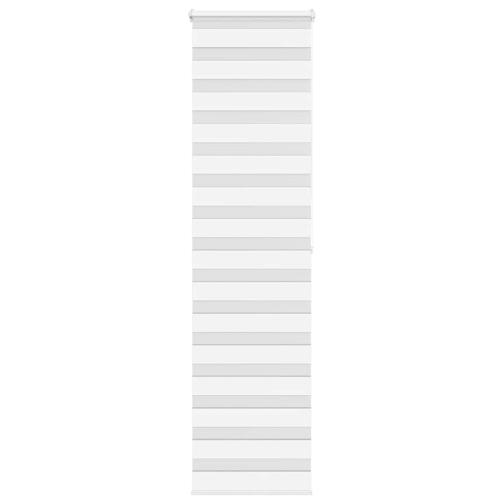 vidaXL Ζέβρα τυφλή Λευκό Πλάτος υφάσματος 50,9 εκ. Πολυεστέρας