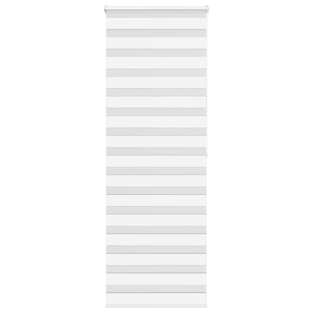 vidaXL Ζέβρα τυφλή Λευκό Πλάτος υφάσματος 65,9 εκ. Πολυεστέρας