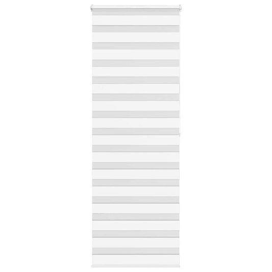 vidaXL Ζέβρα τυφλή Λευκό Πλάτος υφάσματος 85,9 εκ. Πολυεστέρας