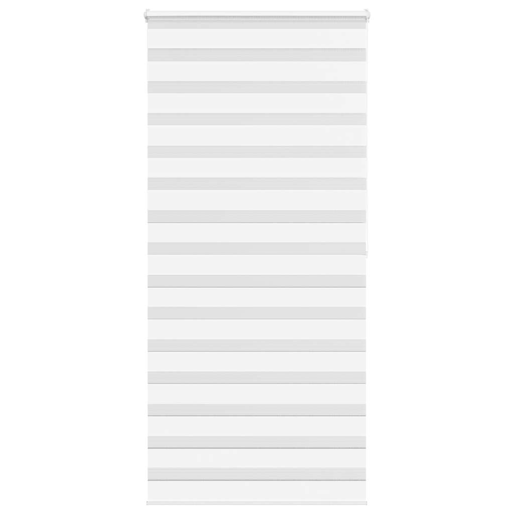 vidaXL Ζέβρα τυφλή Λευκό Πλάτος υφάσματος 95,9 εκ. Πολυεστέρας