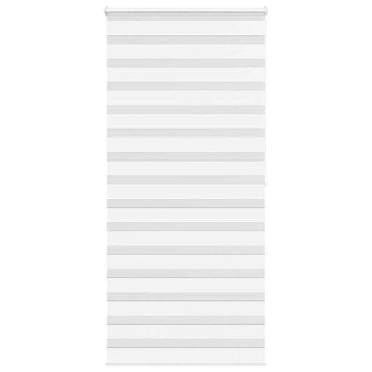 vidaXL Ζέβρα τυφλή Λευκό Πλάτος υφάσματος 95,9 εκ. Πολυεστέρας