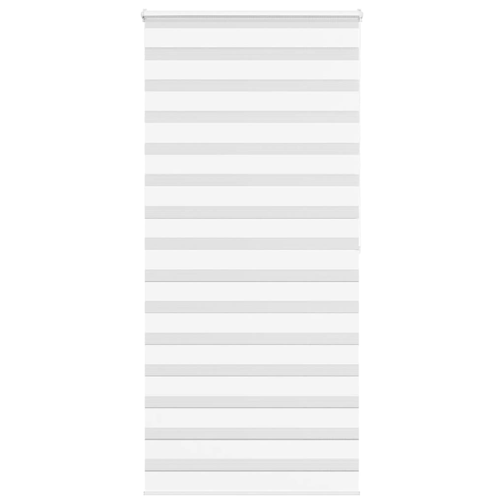 vidaXL Ζέβρα τυφλή Λευκό Πλάτος υφάσματος 105,9 εκ. Πολυεστέρας