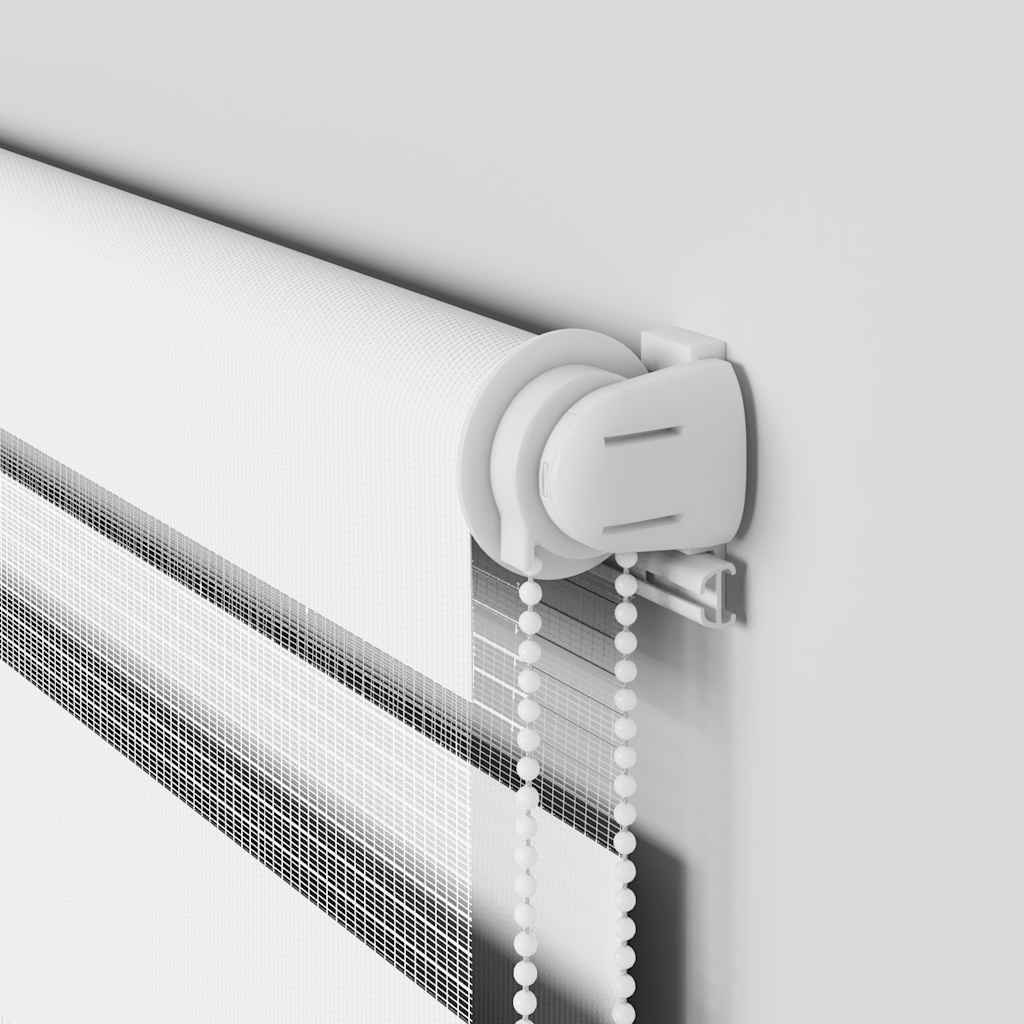 vidaXL Ζέβρα τυφλή Λευκό Πλάτος υφάσματος 105,9 εκ. Πολυεστέρας