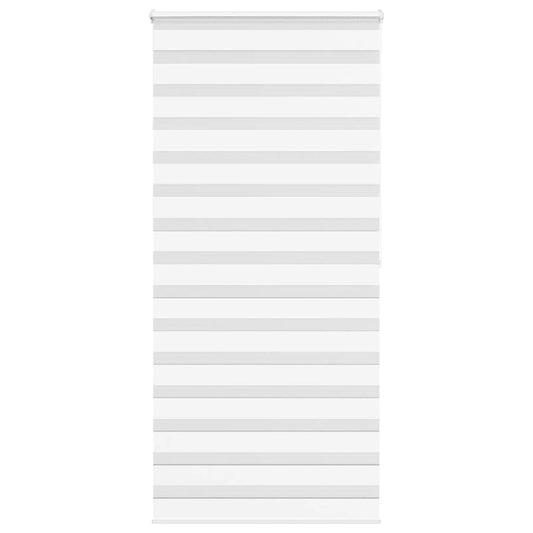 vidaXL Ζέβρα τυφλή Λευκό Πλάτος υφάσματος 110,9 εκ. Πολυεστέρας