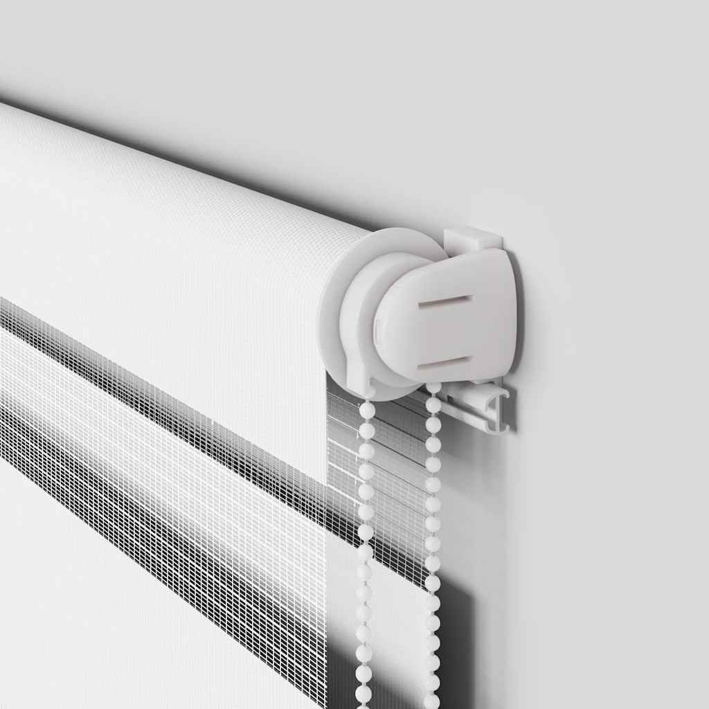 vidaXL Ζέβρα τυφλή Λευκό Πλάτος υφάσματος 110,9 εκ. Πολυεστέρας