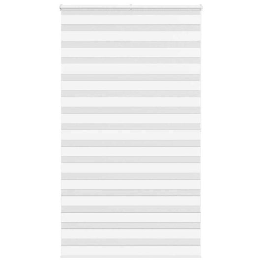 vidaXL Ζέβρα τυφλή Λευκό Πλάτος υφάσματος 115,9 εκ. Πολυεστέρας