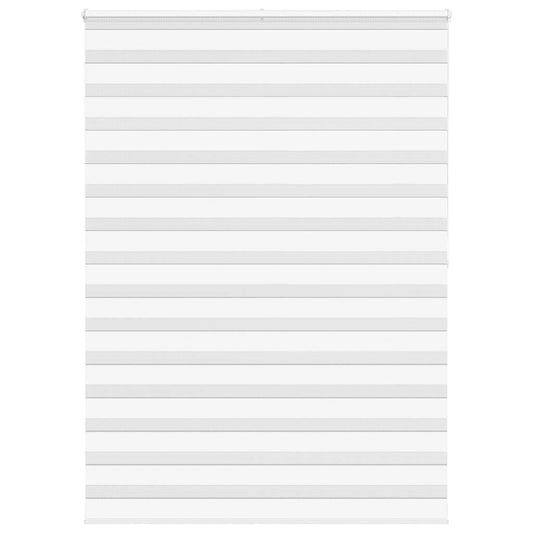 vidaXL Ζέβρα τυφλή Λευκό Πλάτος υφάσματος 155,9 εκ. Πολυεστέρας