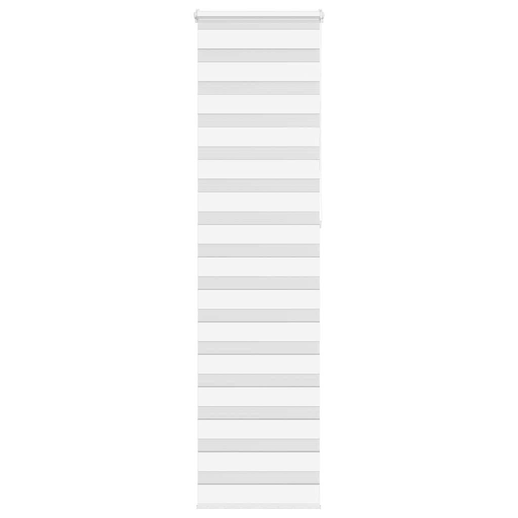 vidaXL Ζέβρα τυφλή Λευκό Πλάτος υφάσματος 55,9 εκ. Πολυεστέρας