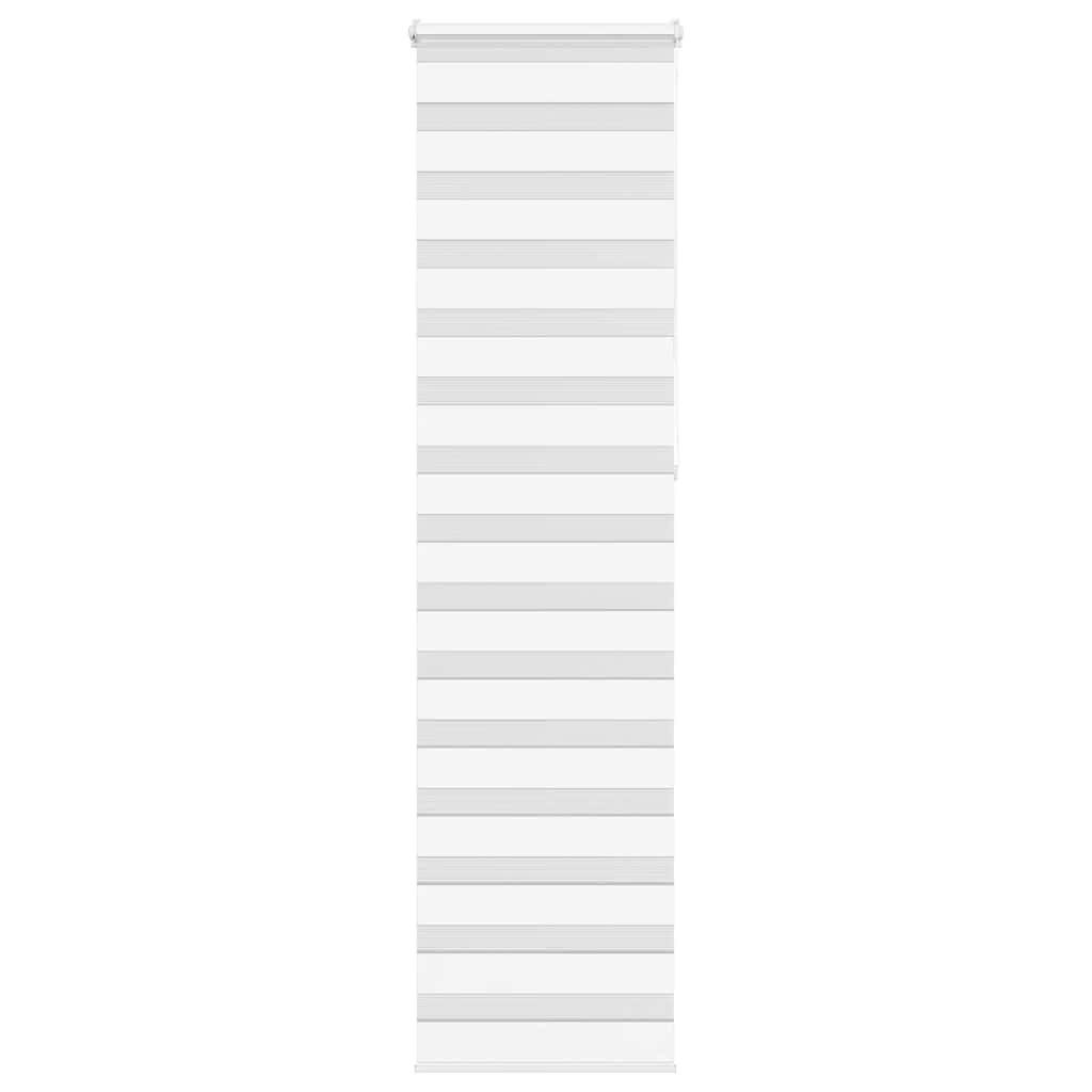 vidaXL Ζέβρα τυφλή Λευκό Πλάτος υφάσματος 60,9 εκ. Πολυεστέρας