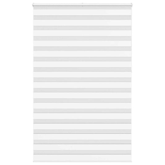 vidaXL Ζέβρα τυφλή Λευκό Πλάτος υφάσματος 140,9 εκ. Πολυεστέρας