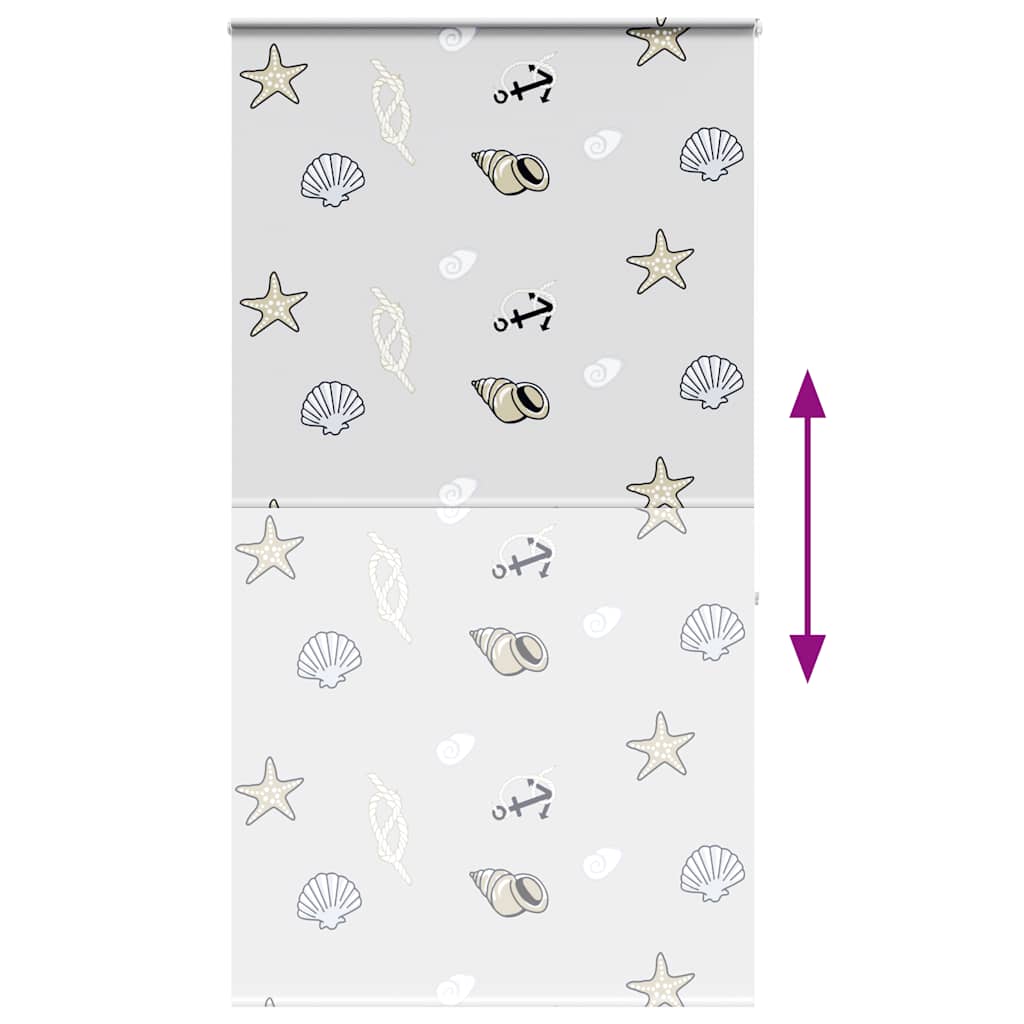 vidaXL Κουρτίνα Μπάνιου Ρολό κασέτα 130x240εκ. Πλάτος υφάσματος 126εκ.