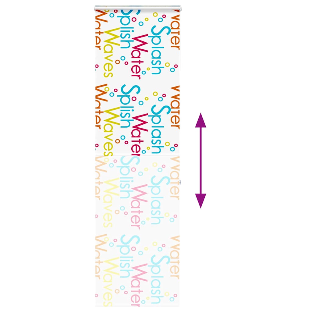 vidaXL Κουρτίνα Μπάνιου Ρολό κασέτα 60x240εκ. Πλάτος υφάσματος 56εκ.