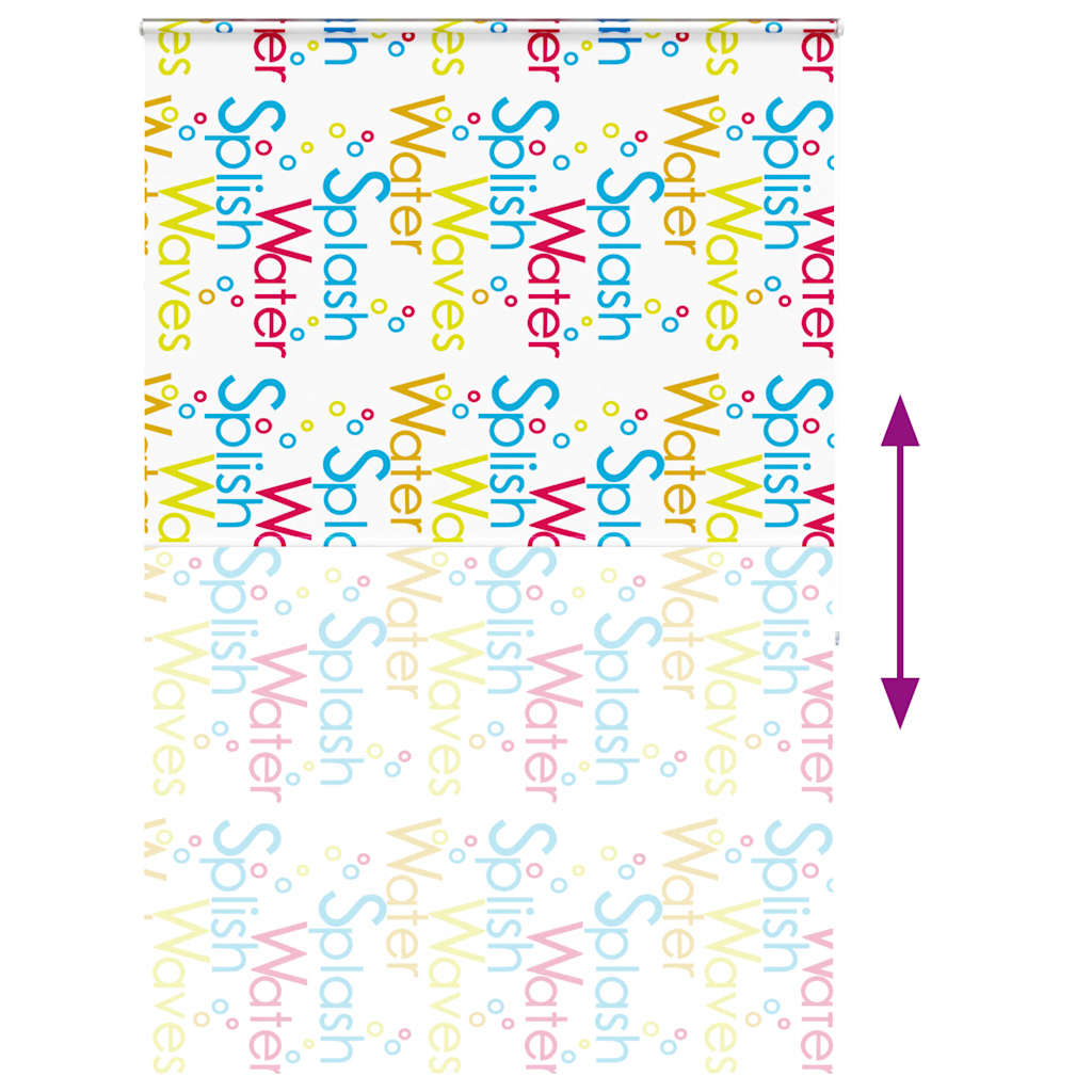 vidaXL Κουρτίνα Μπάνιου Ρολό κασέτα 150x240εκ. Πλάτος υφάσματος 146εκ.