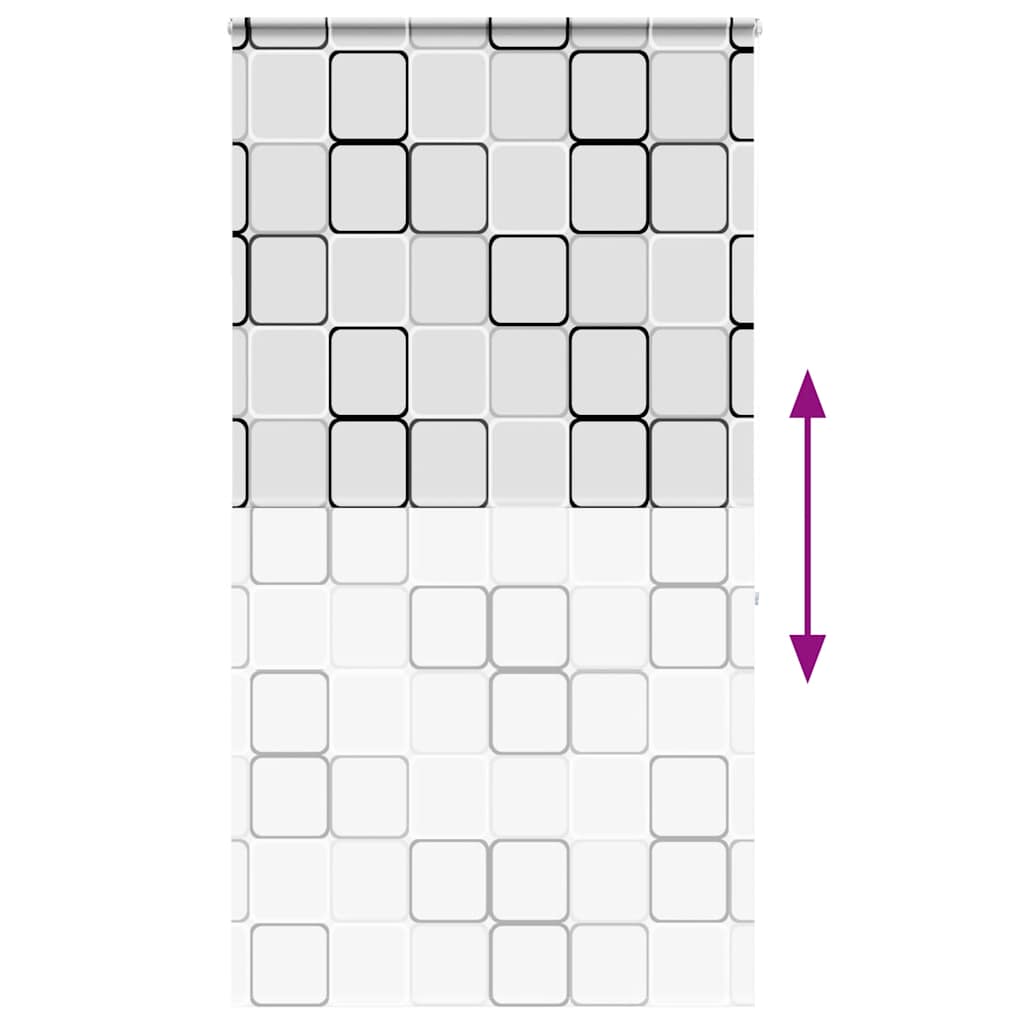 vidaXL Κουρτίνα Μπάνιου Ρολό κασέτα 130x240εκ. Πλάτος υφάσματος 126εκ.