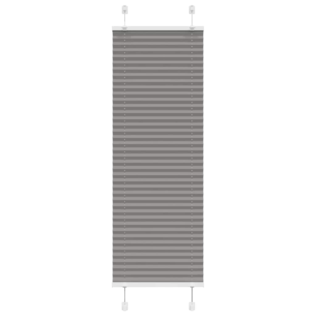 vidaXL Πλισέ περσίδα Ανθρακί 45x100 cm Πλάτος υφάσματος 44,4 cm