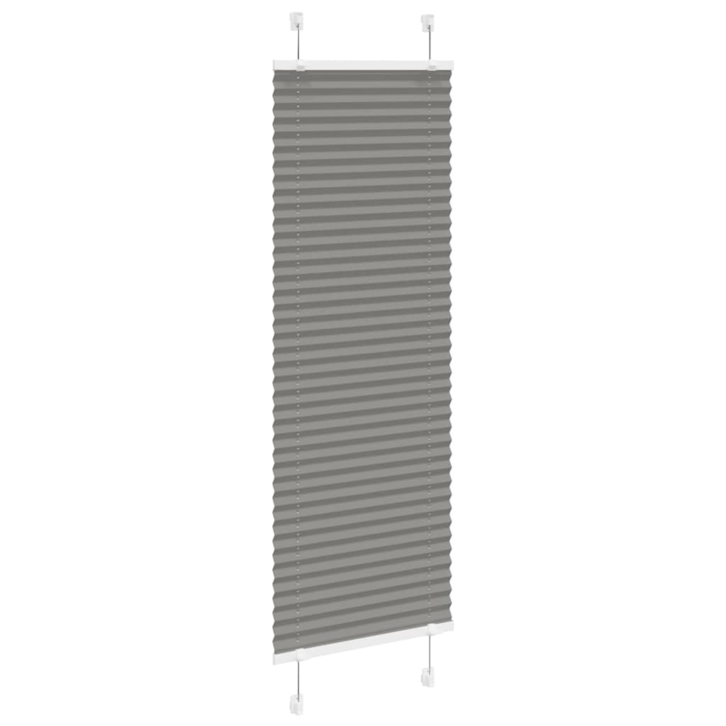vidaXL Πλισέ περσίδα Ανθρακί 45x100 cm Πλάτος υφάσματος 44,4 cm