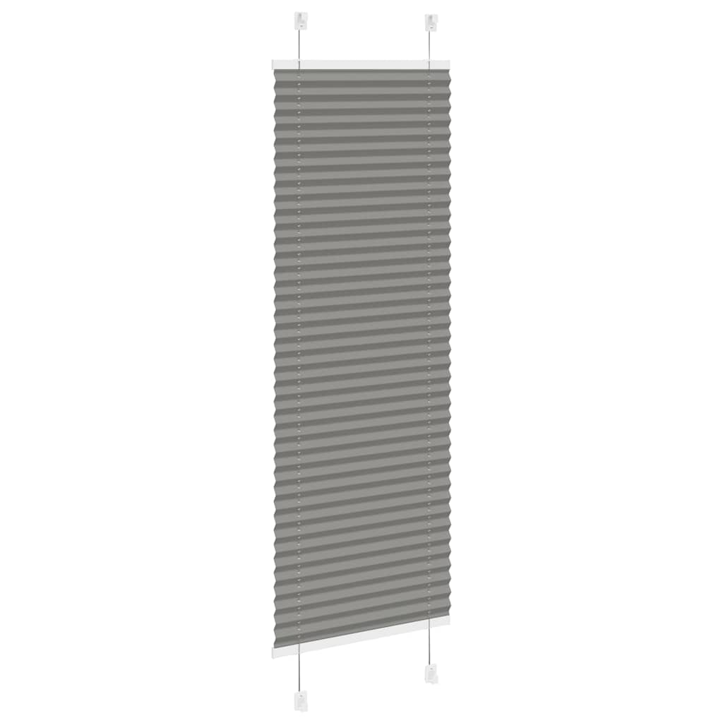 vidaXL Πλισέ περσίδα Ανθρακί 45x100 cm Πλάτος υφάσματος 44,4 cm