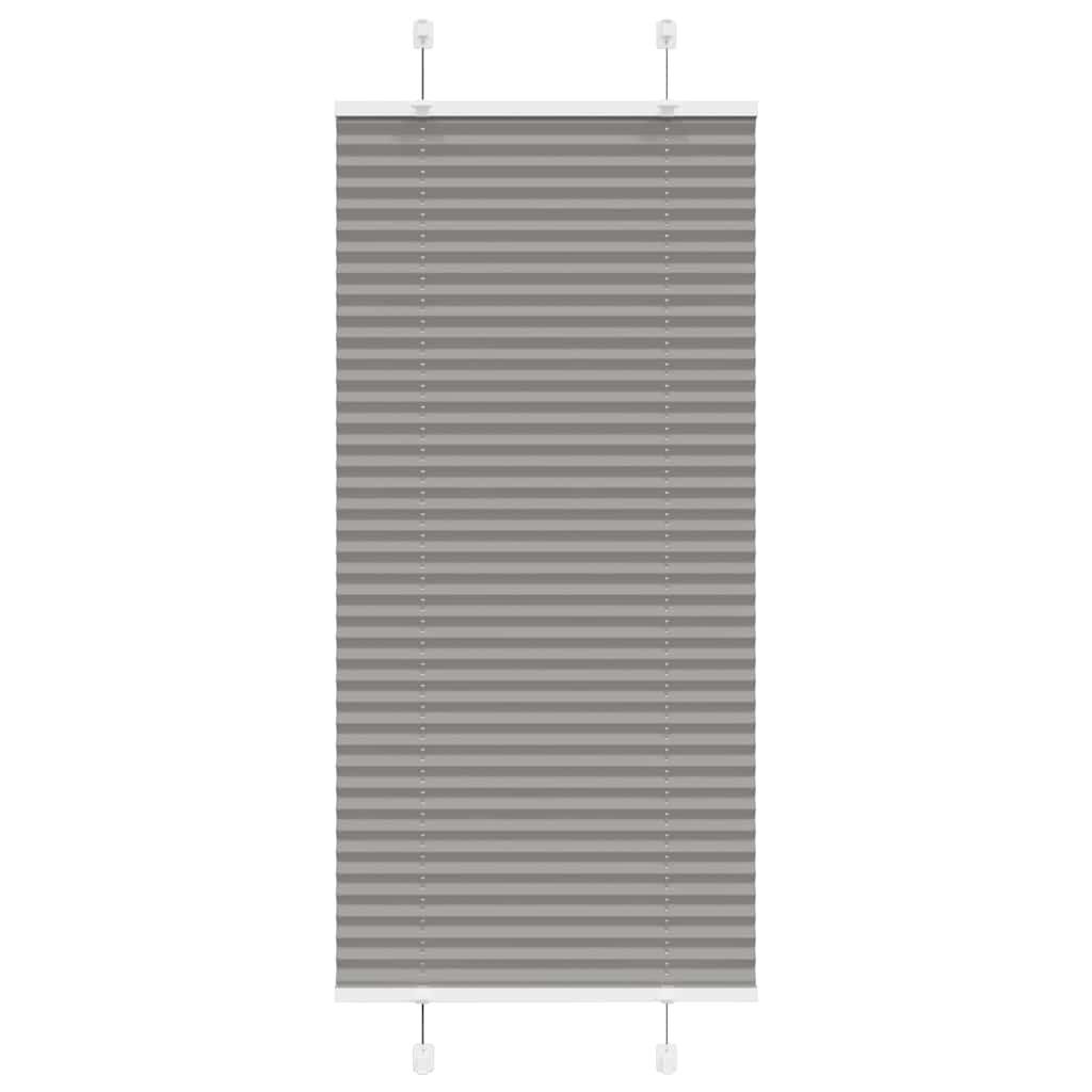 vidaXL Πλισέ περσίδα Ανθρακί 55x100 cm Πλάτος υφάσματος 54,4 cm