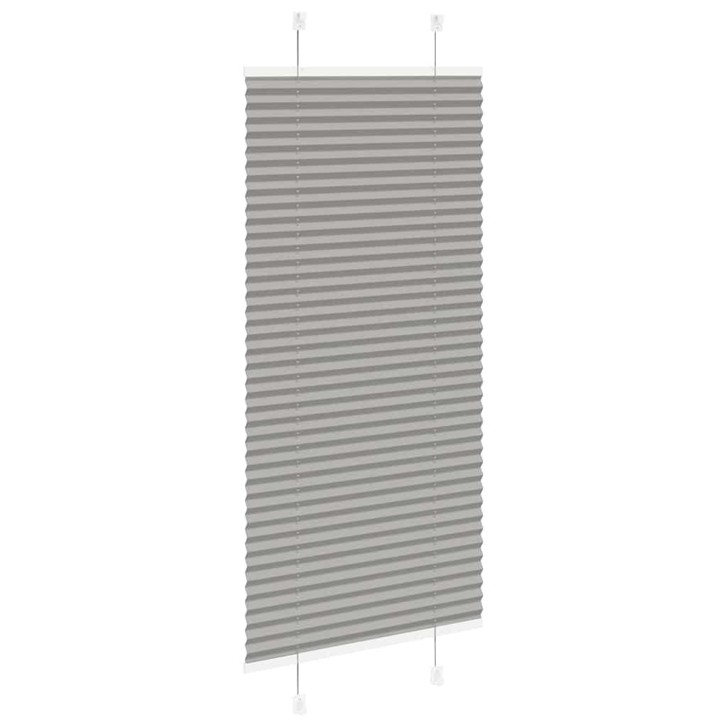 vidaXL Πλισέ περσίδα Ανθρακί 55x100 cm Πλάτος υφάσματος 54,4 cm