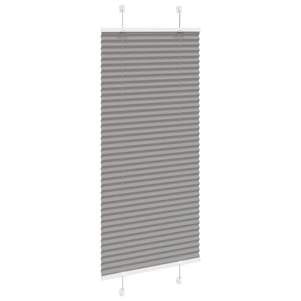 vidaXL Πλισέ περσίδα Ανθρακί 60x100 cm Πλάτος υφάσματος 59,4 cm