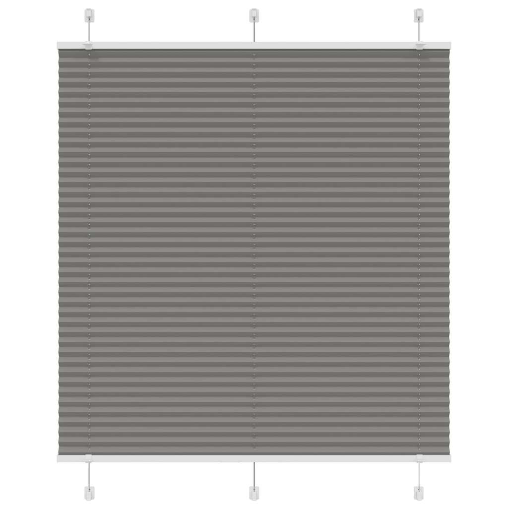 vidaXL Πλισέ περσίδα Ανθρακί 115x100 cm Πλάτος υφάσματος 114,4 cm