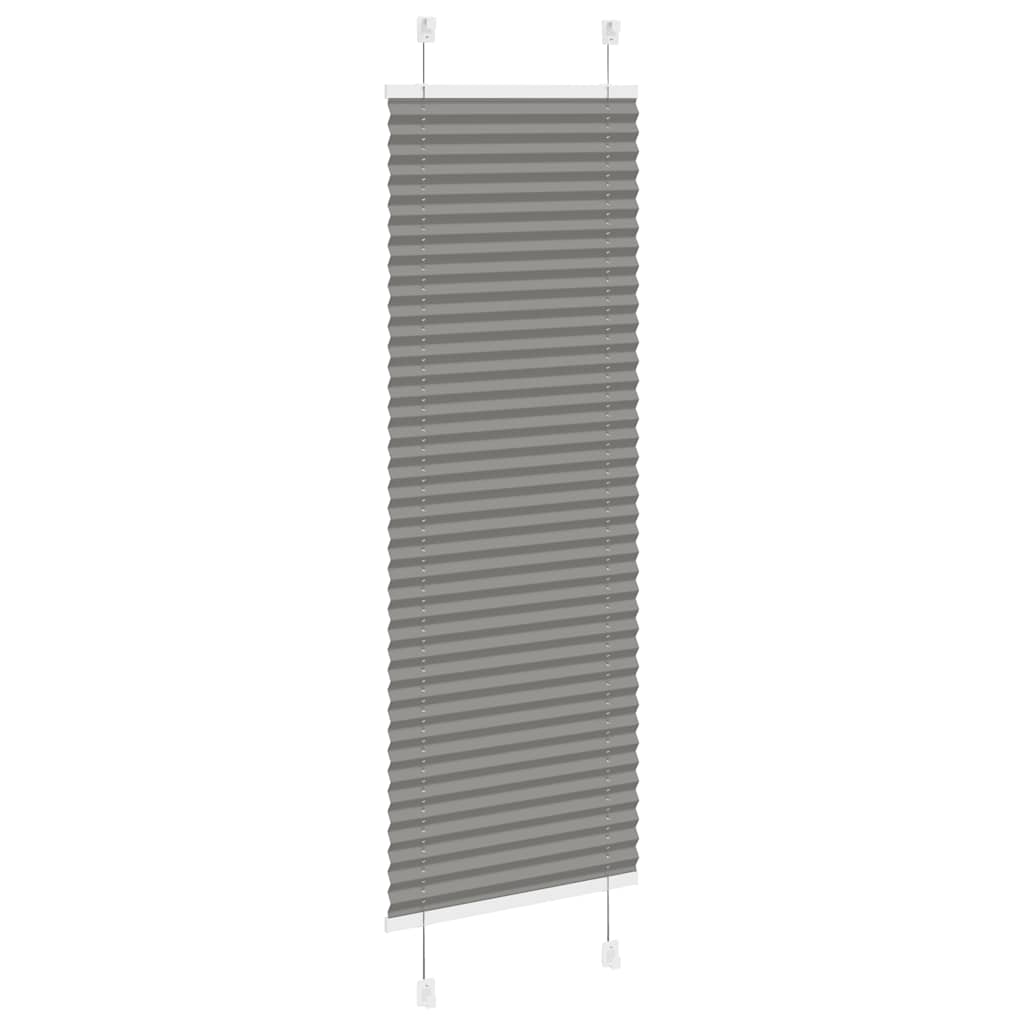 vidaXL Πλισέ περσίδα Ανθρακί 40x150 cm Πλάτος υφάσματος 39,4 cm