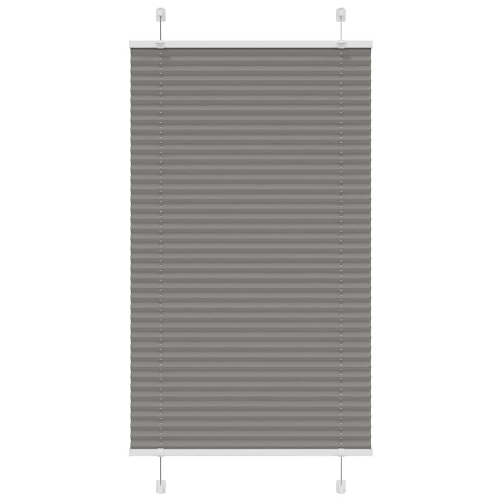 vidaXL Πλισέ περσίδα Ανθρακί 75x150 cm Πλάτος υφάσματος 74,4 cm