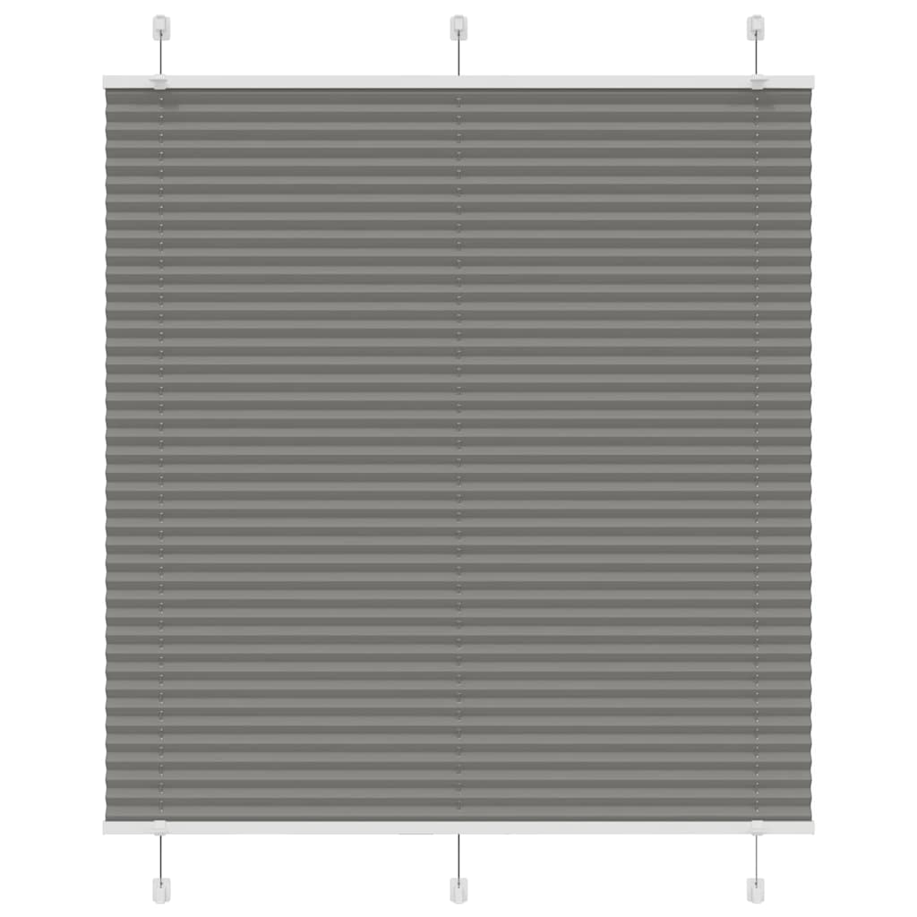 vidaXL Πλισέ περσίδα Ανθρακί 120x150 cm Πλάτος υφάσματος 119,4 cm